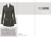 Entwurf, Realisierung und Produktion eines Wickelfalzflyers für die Modedesignerin Nora Kiesel