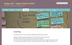 Erstellung Webseite Helga Ott, Supervisorin DGSv, München